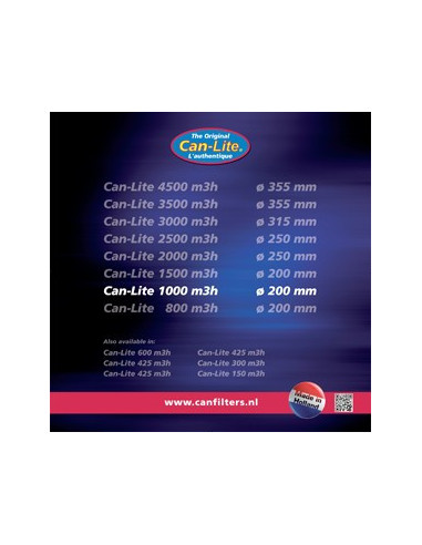 Can-Lite 1000 (1000-1100m³/h) (200 Ø)