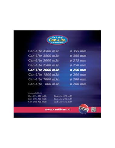 Can-Lite 2000 (2000-2200m³/h) ⌀ 250mm