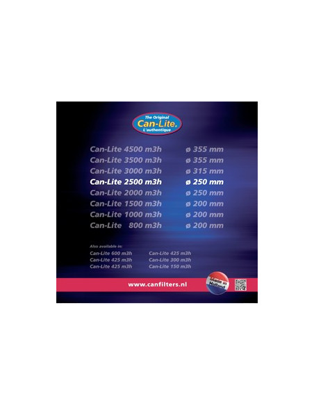 Can-Lite 2500 (2500-2750m³/h) Ø 250mm
