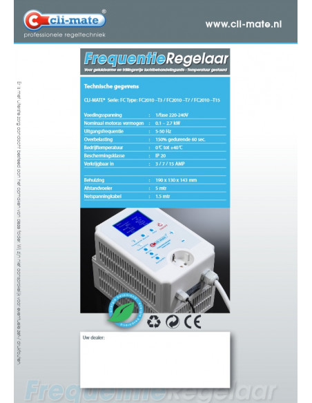 Climate onduleur 15Amp