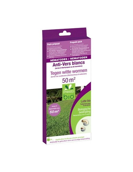 NEMATODES CONTRE LES VERS BLANCS (OTIORHYNQUE-HANNETON) pour 50 M²