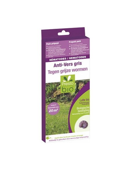 NEMATODES CONTRE LES VERS GRIS (NOCTUELLES, TIPULES) pour 20 M²