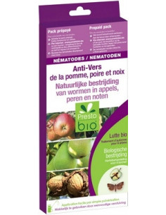NEMATODES CONTRE LE CARPOCAPSE DE LA POMME, POIRE ET NOIX pour 8 arbres