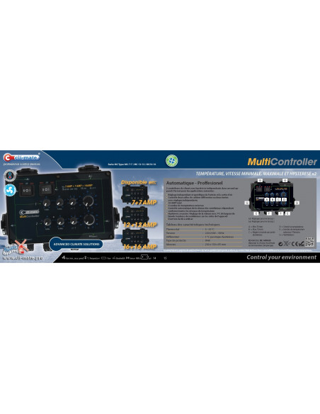 Climate Multi-Controleur 2x16 Amp