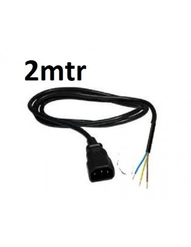 Power Cord Plug Male + 2mtr Cable