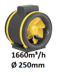 MAX-Fan Pro AC 1660 m³/h Ø 250mm 2 Vitesses 2