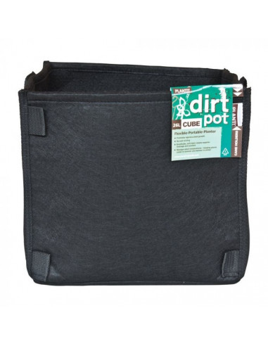 Pot carré en géotextile 26 Lt avec poignées