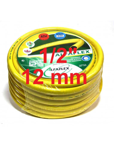 Tuyau d'arrosage anti-torsion Alfaflex 12 mm  1/2"  1 mtr