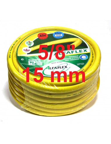 Tuyau d'arrosage anti-torsion Alfaflex 15 mm  5/8"  1 mtr