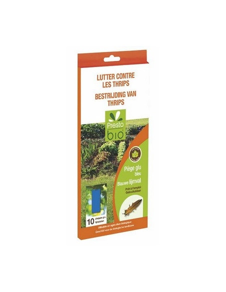 PIEGES A GLU CHROMATIQUES Bleu Thrips  PRESTOBIO  10 pcs
