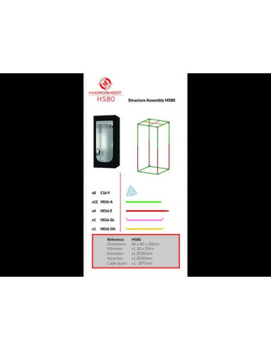 Hydro Shoot 80x80x180cm