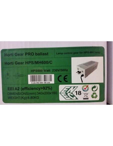 Ballast Pro Gear 600w