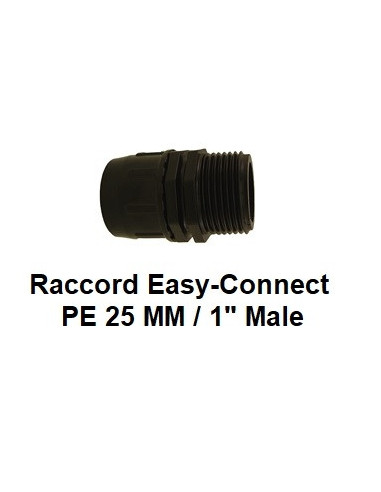 Connecteur Easy-Connect PE 25 Male 1"