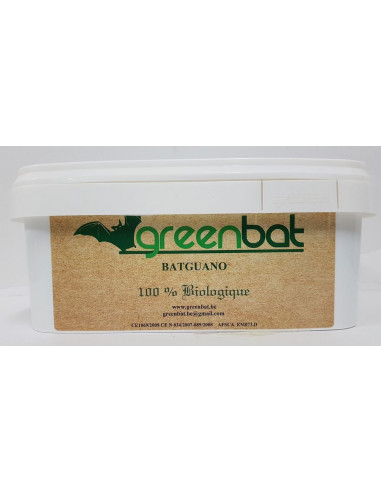 Guano de chauve-souris 3 kg  Greenbat poudre en pot