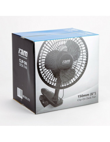 RAM Clip-On Desk Fan 15W