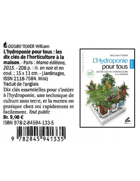 L'Hydroponie pour Tous (216 pages) Mini édition