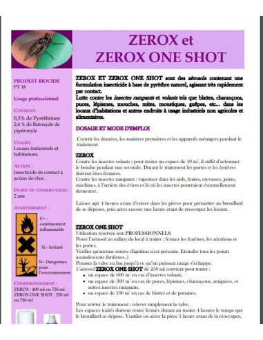 Zerox one shot Bio 250 ml Edialux