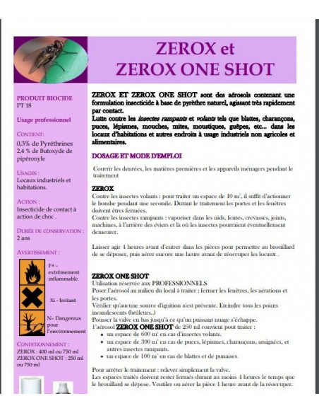 Zerox One Shot Bio 750ml Edialux