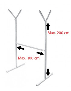 Support pour Filtre (Hauteur 100 à 200cm ) 2