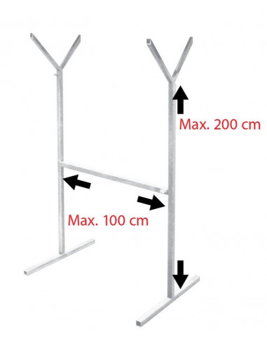 Support pour Filtre (Hauteur 100 à 200cm )
