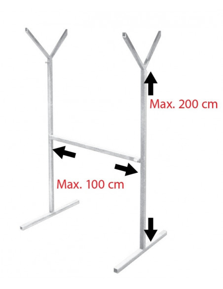 Support pour Filtre (Hauteur 100 à 200cm )