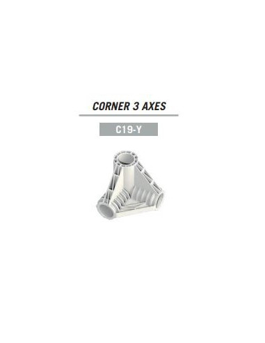 Coin en Y 3 Axes ø 19mm