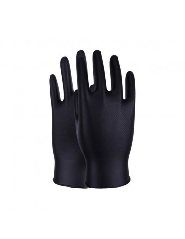 Gants de Protection en Nitrile Noir (x50pcs) XL