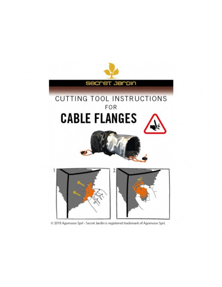 Chaussette double pour passage des câbles 70mm Ø - Secret Jardin