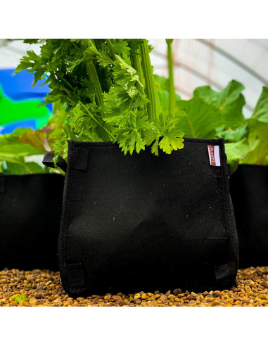 Pot carré en géotextile 26 Lt avec poignées