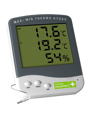 Thermomètre / Hygromètre Max/Min Garden Highpro Prenium