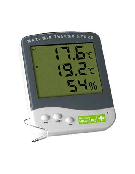 Thermomètre / Hygromètre Max/Min Garden Highpro Prenium