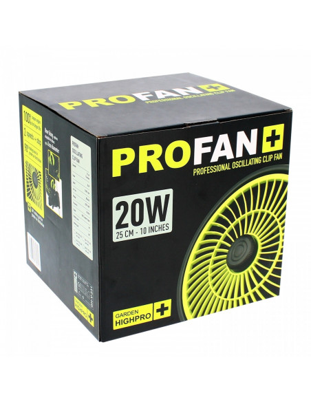 Ventilateur à Pince Oscillant (25cm - 20w) - Profan V2.0 Garden HighPro