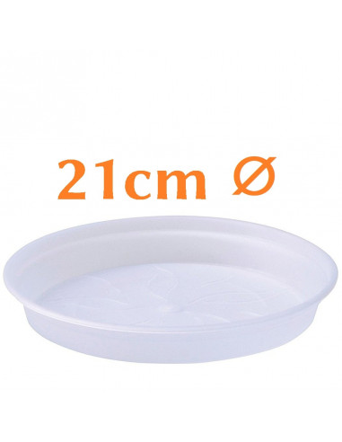 Clear Pot Saucers 21cm ⌀