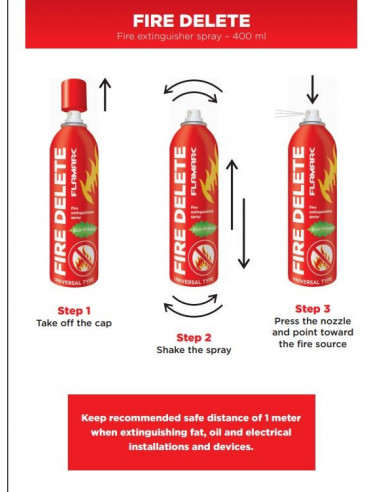 Flamark Extincteur Fire Delete 400ml