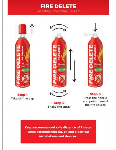 Flamark Extincteur Fire Delete 400ml