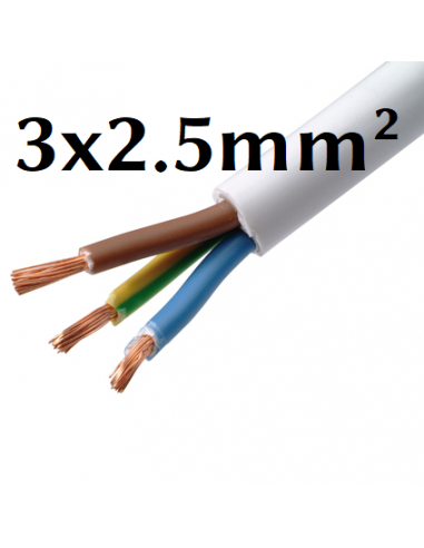 Large section flexible electric cable by meter