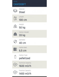 Can Filters 150BFT (2100-2500m³/h) (250 Ø) 2