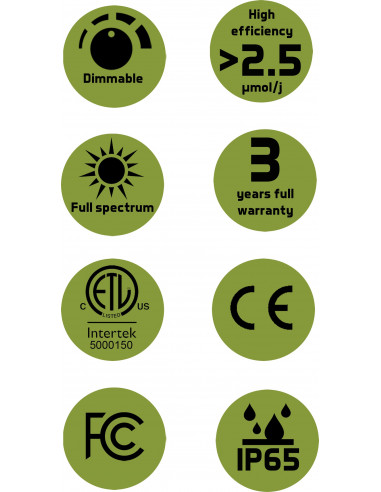 Hortimol MXH4 Led 330W FSM+ 2.5 µmol/J